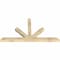 Ekena Millwork Saratoga Rough Sawn Timber Gable Bracket, Douglas Fir, 72"W x 39"H x 4"D x 4"F, 13/12 Pitch GBW072X39X0404SAR00RDF - alternate 2